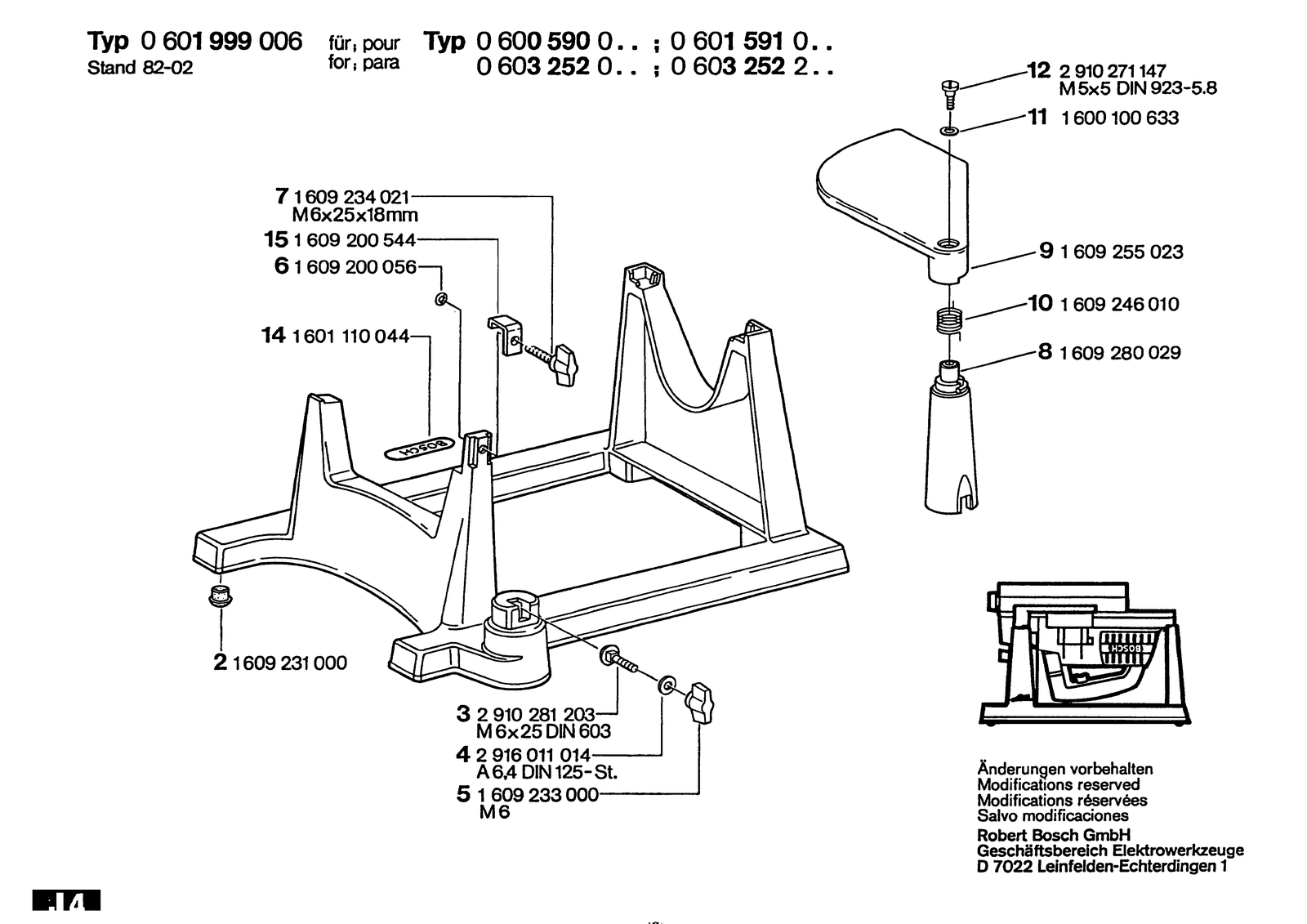 Bosch 0600590001 parts diagram, sheet 3
