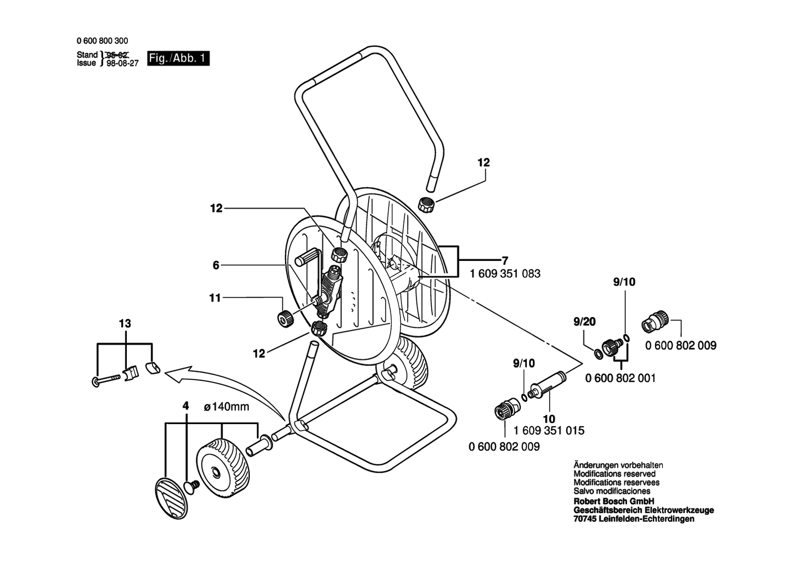 Bosch ASW 65-1/2" parts diagram, sheet 1