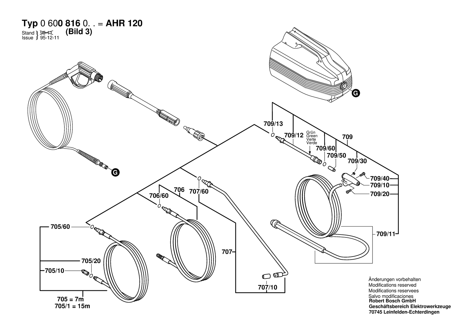 Bosch AHR 120 parts diagram, sheet 3