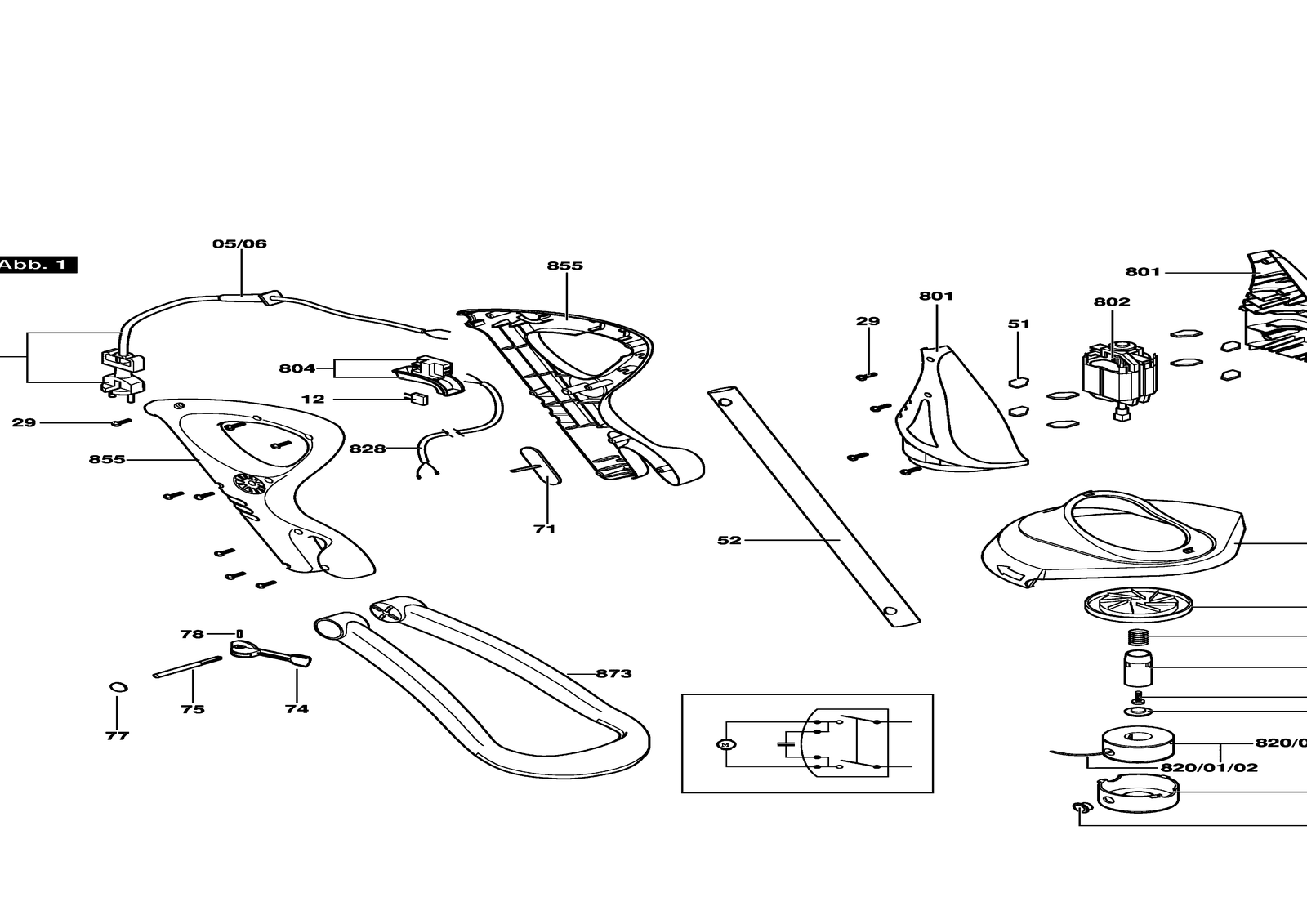 Bosch ART 23 GFS parts diagram, sheet 1