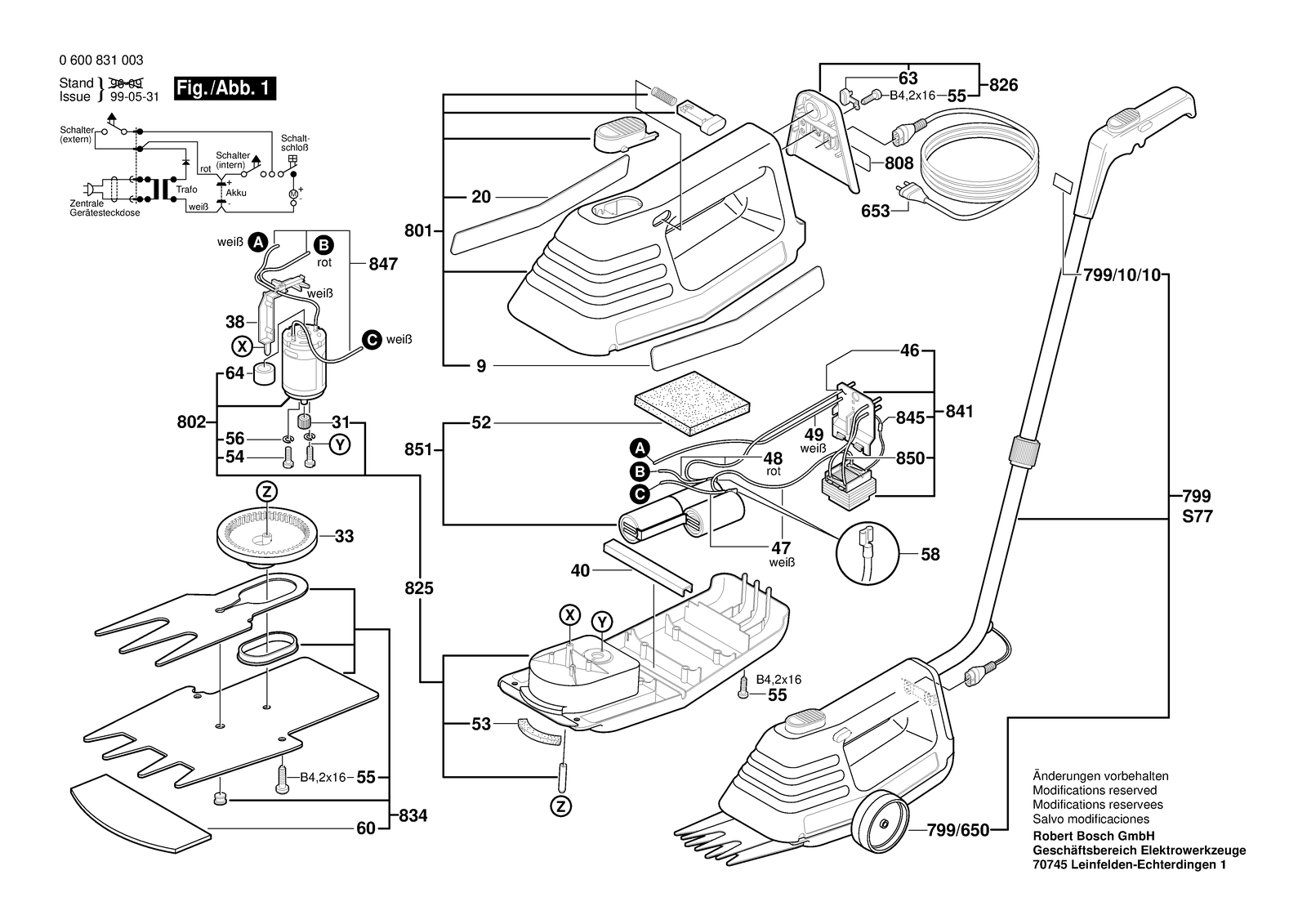 Bosch AGS 8 parts diagram, sheet 1