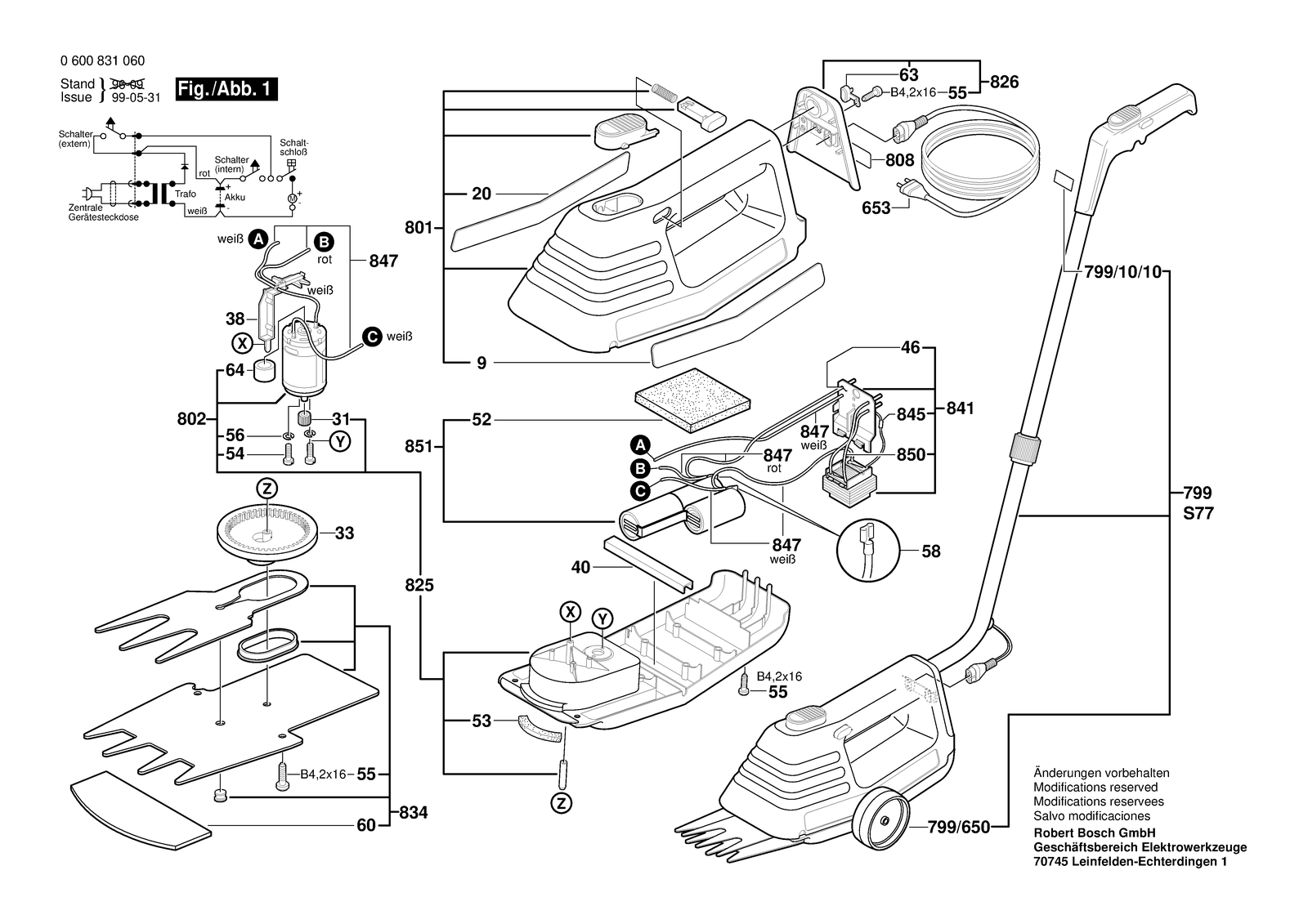 Bosch AGS 8 ST parts diagram, sheet 1