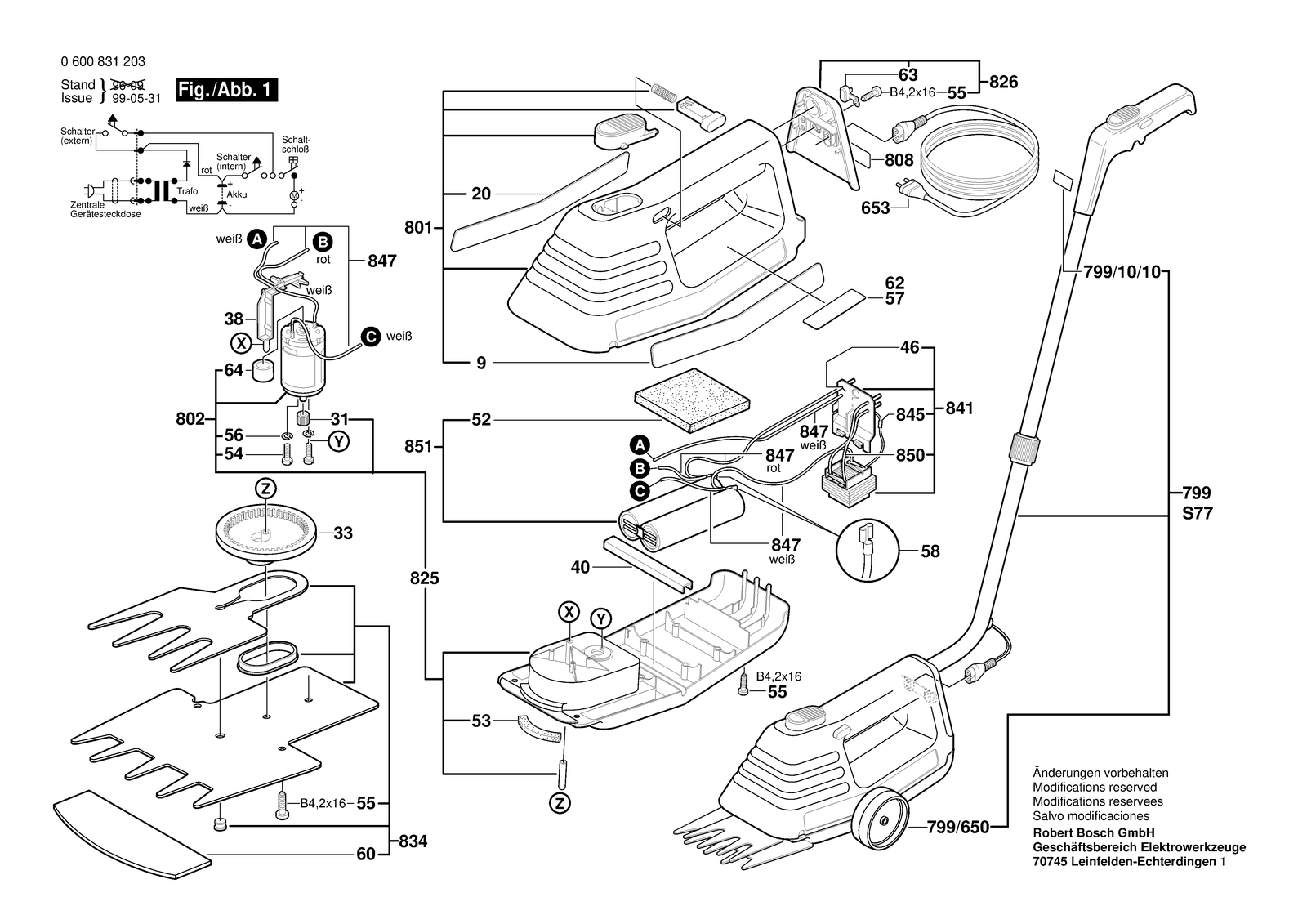 Bosch AGS 10 parts diagram, sheet 1