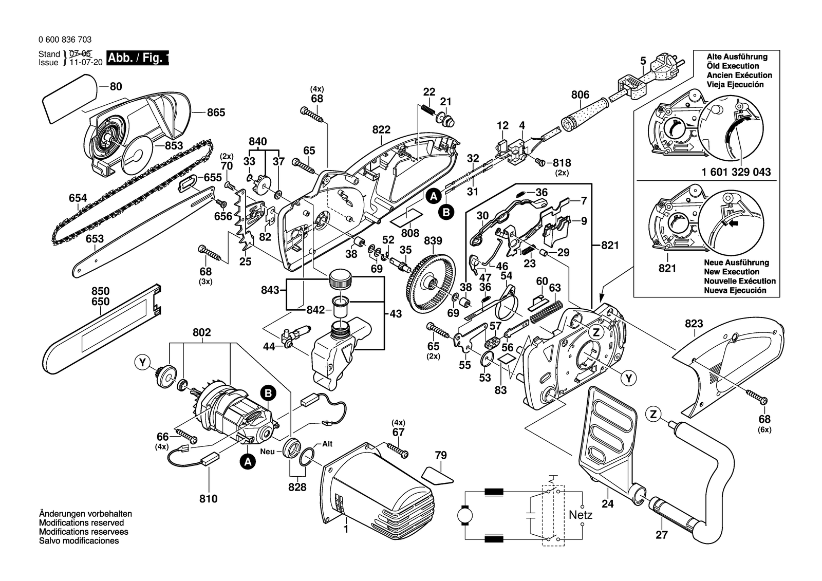 Bosch AKE 35-19 parts diagram, sheet 1