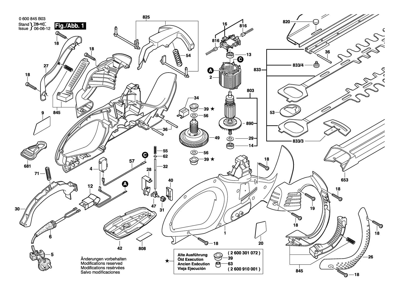 Bosch AHS 400-24 T parts diagram, sheet 1
