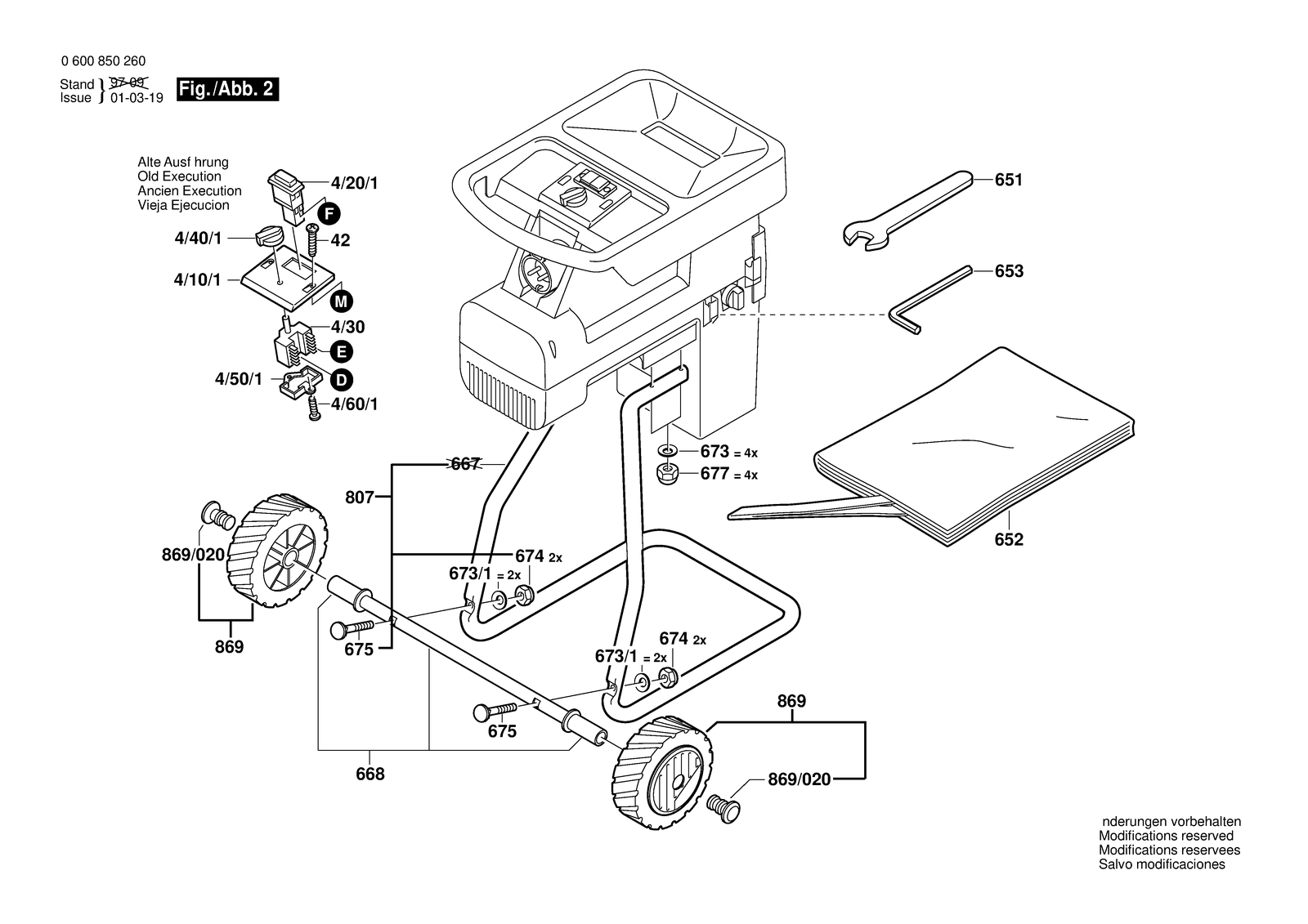 Bosch ATX 2000 parts diagram, sheet 2