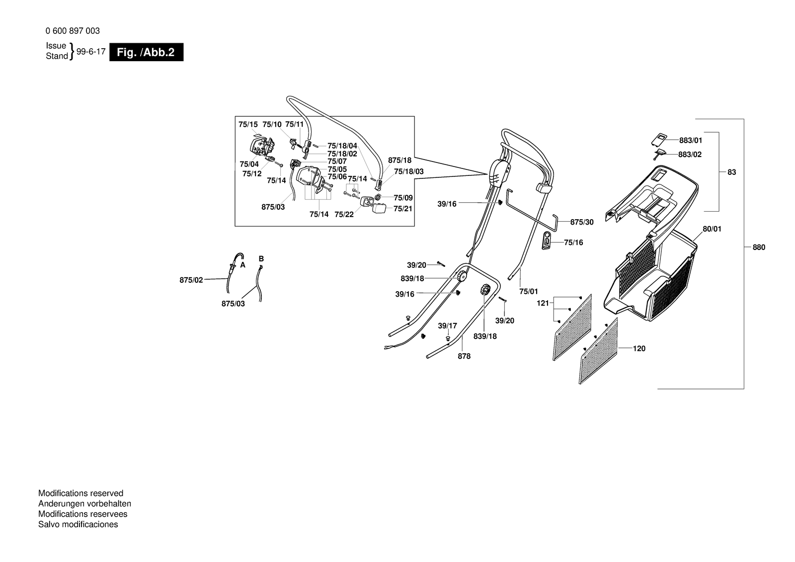 Bosch ARM 32 parts diagram, sheet 2