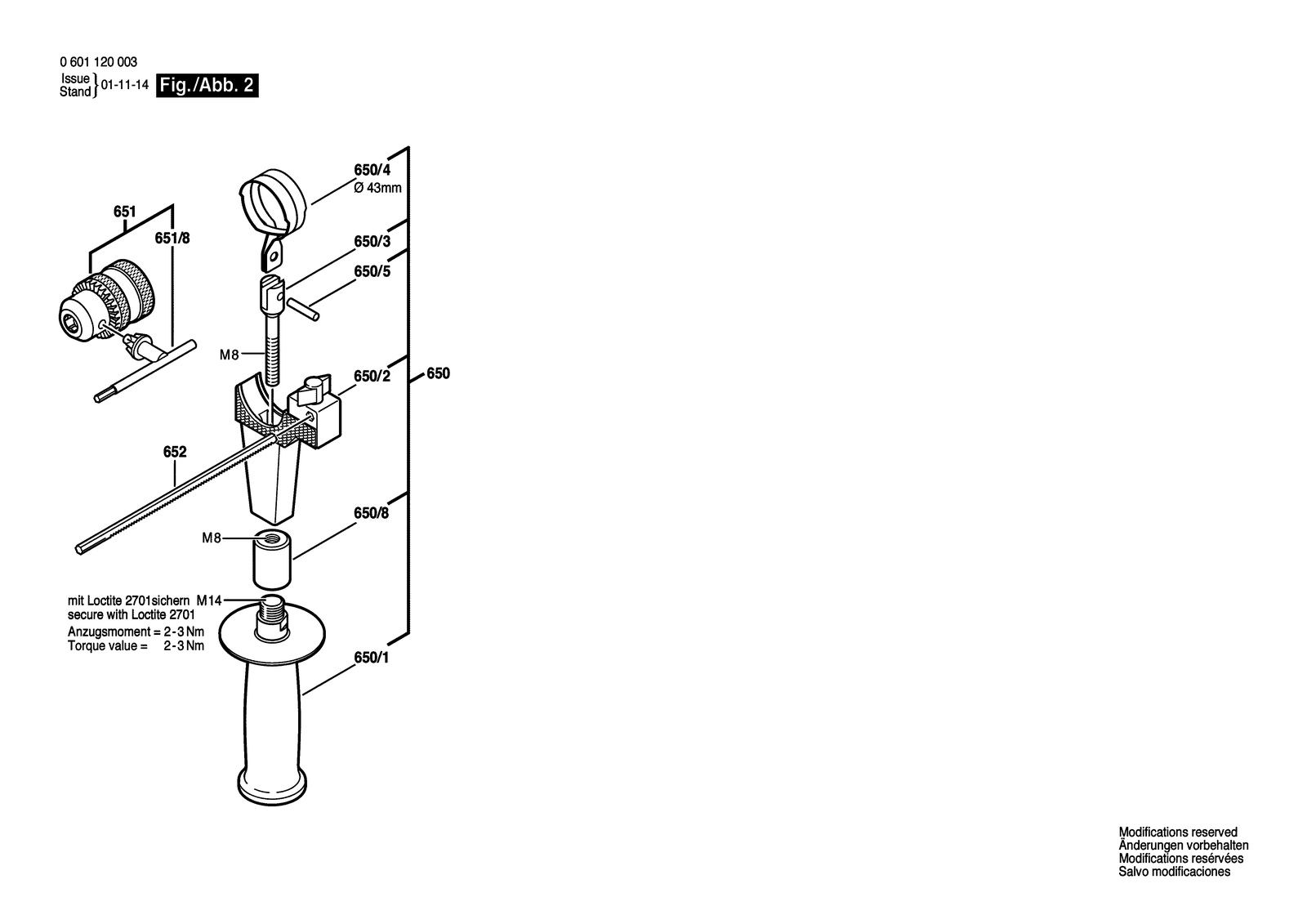 Bosch GBM 16 parts diagram, sheet 2