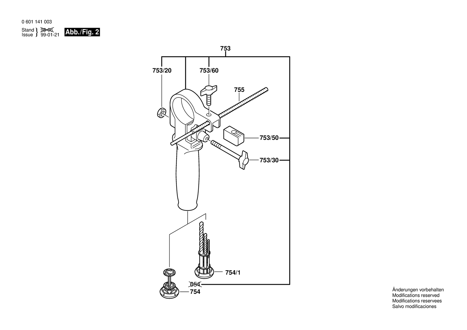 Bosch GSB 18-2 parts diagram, sheet 2