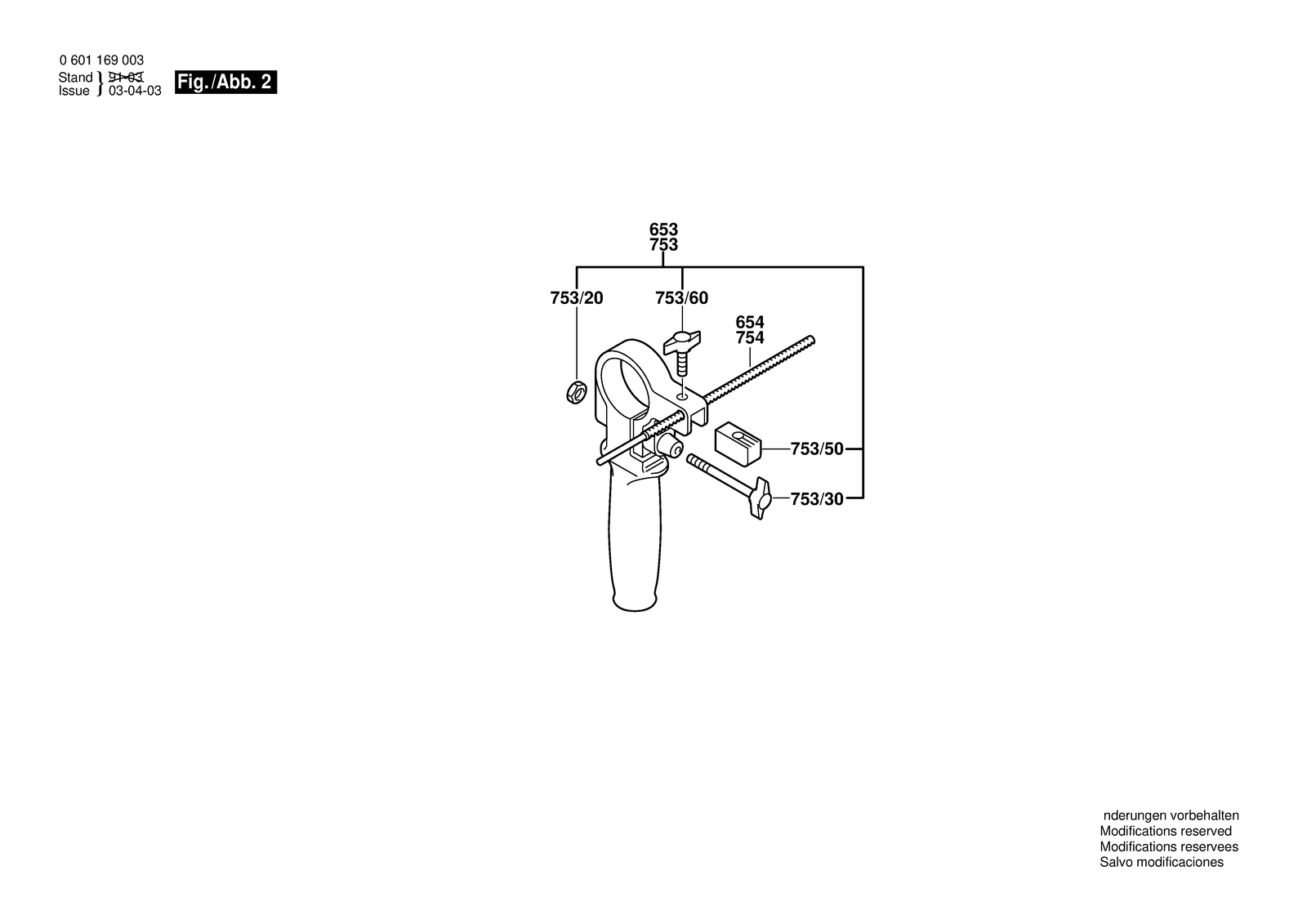 Bosch GBM 13-2 parts diagram, sheet 2