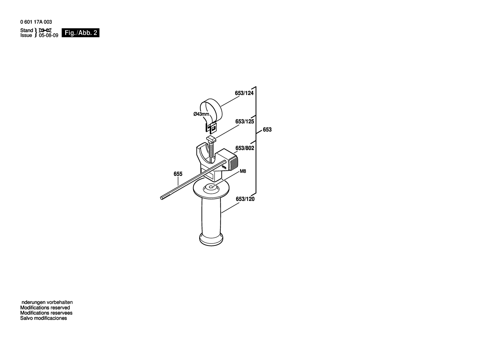 Bosch GSB 18-2 parts diagram, sheet 2