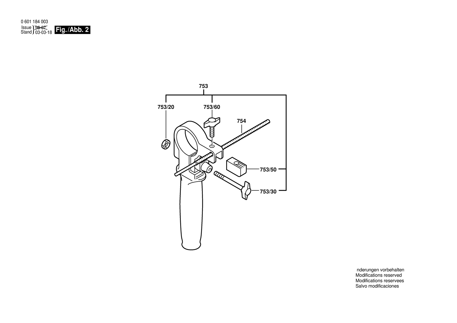 Bosch GSB 20-2 parts diagram, sheet 2