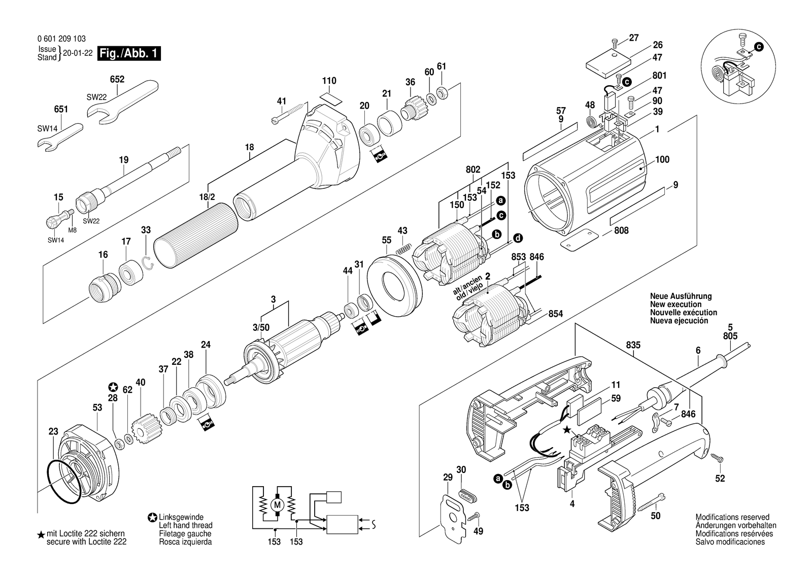 Bosch 1209 parts diagram, sheet 1
