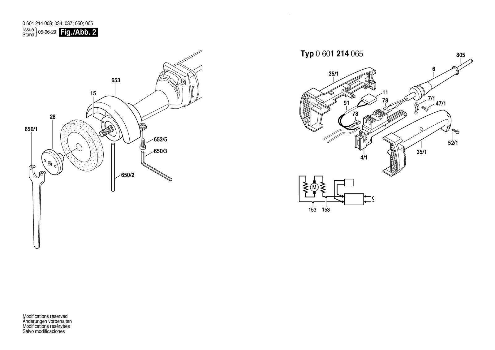 Bosch GGS 6 parts diagram, sheet 2