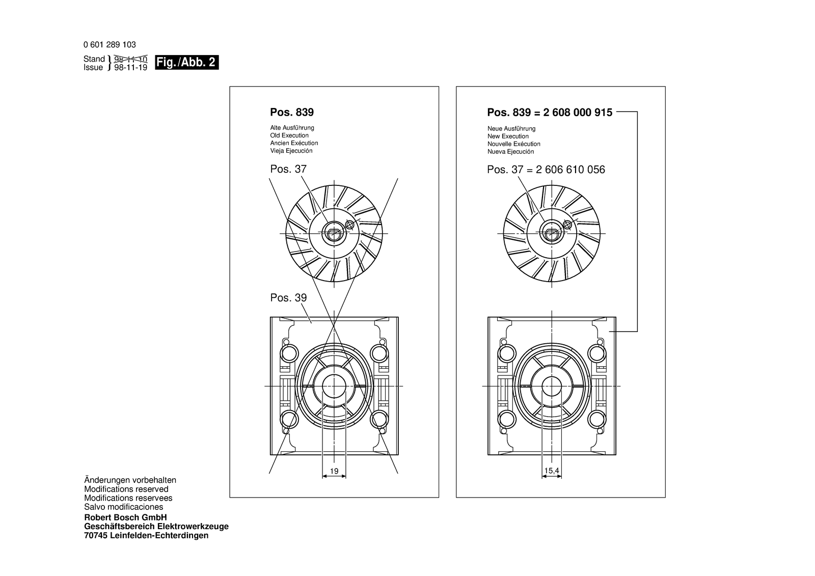 Bosch GSS 14 parts diagram, sheet 2