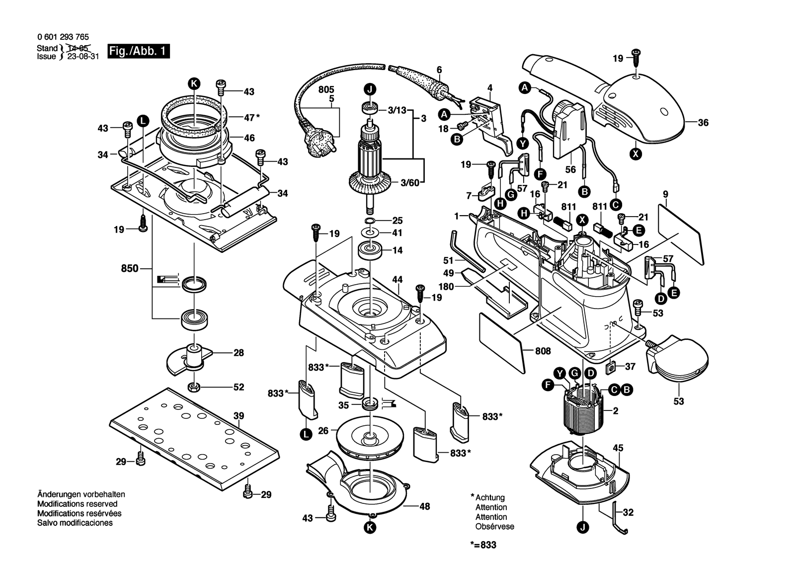 Bosch BOS-280 parts diagram, sheet 1