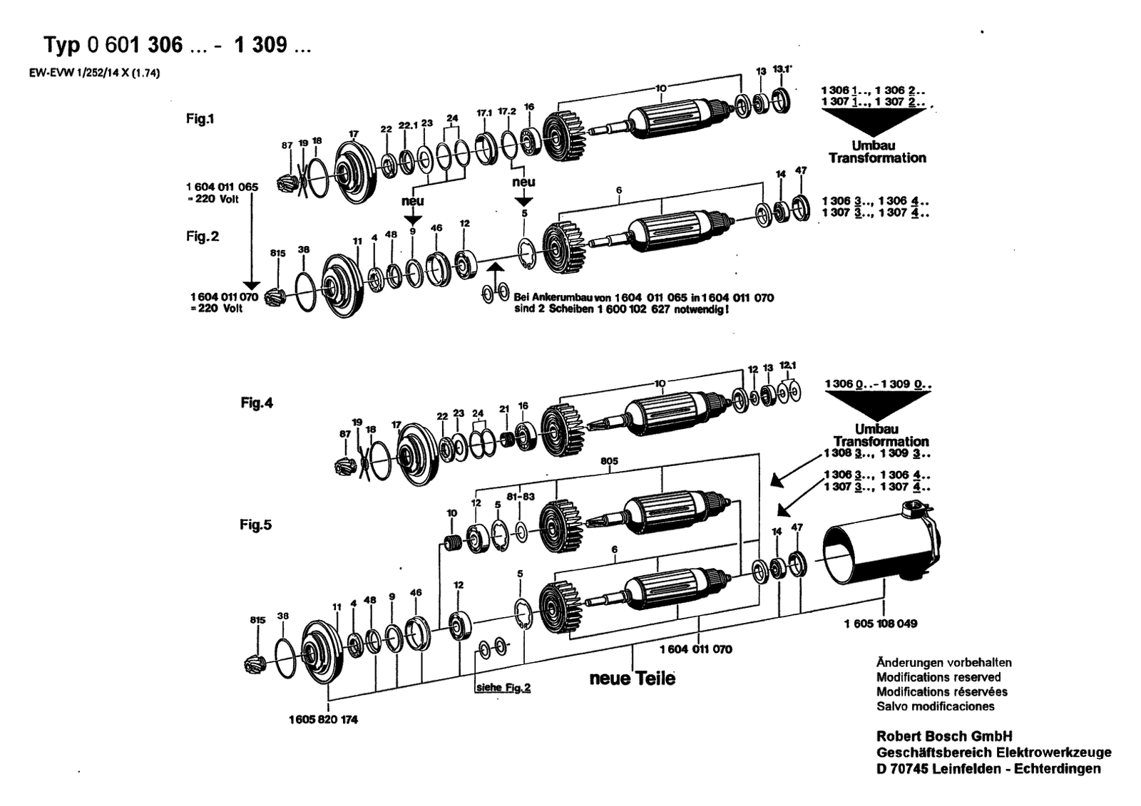 Bosch 1307 parts diagram, sheet 3