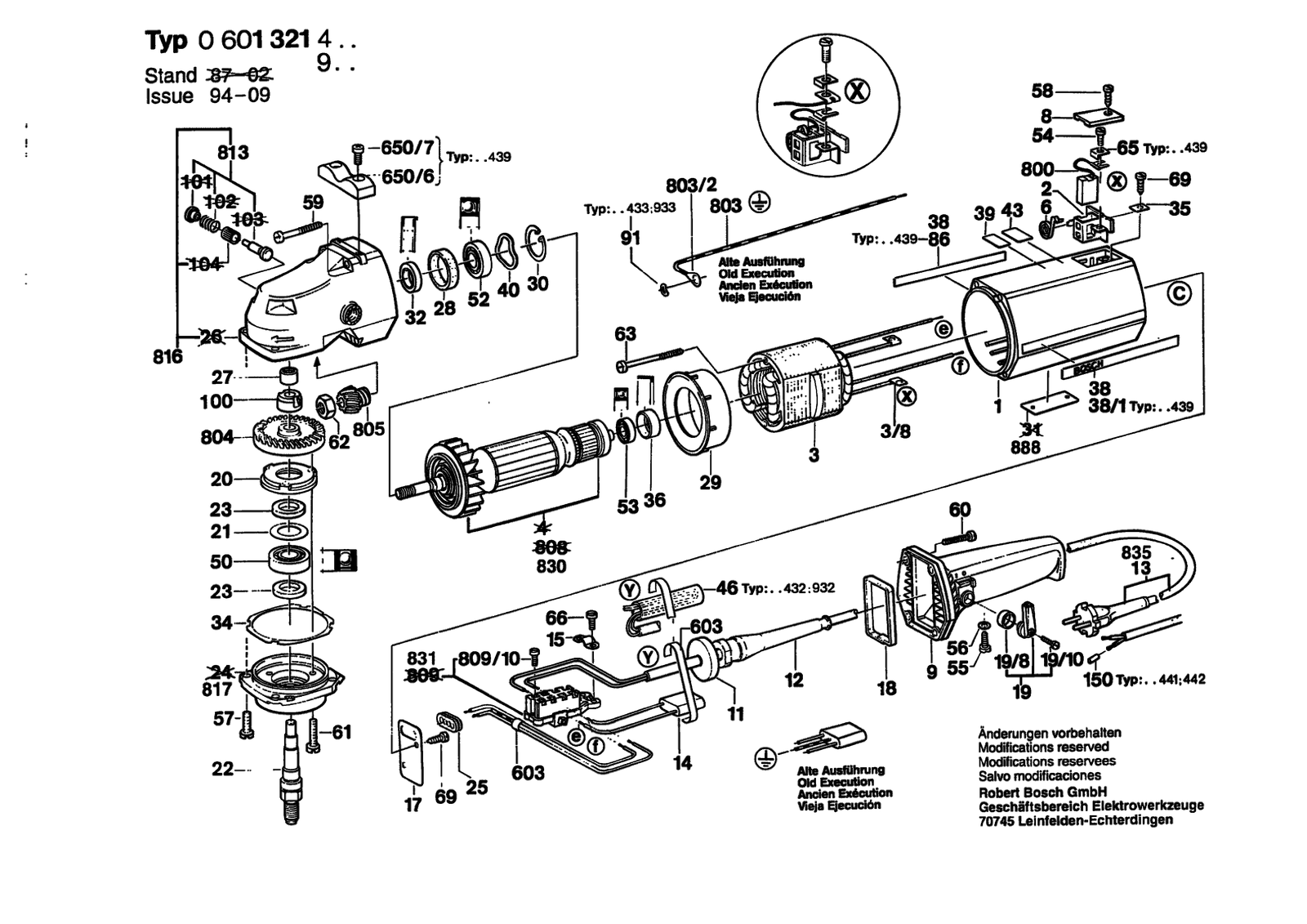 Bosch 1321.4 parts diagram, sheet 1