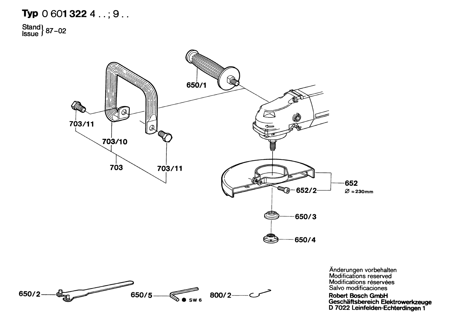 Bosch 1322.4 parts diagram, sheet 2