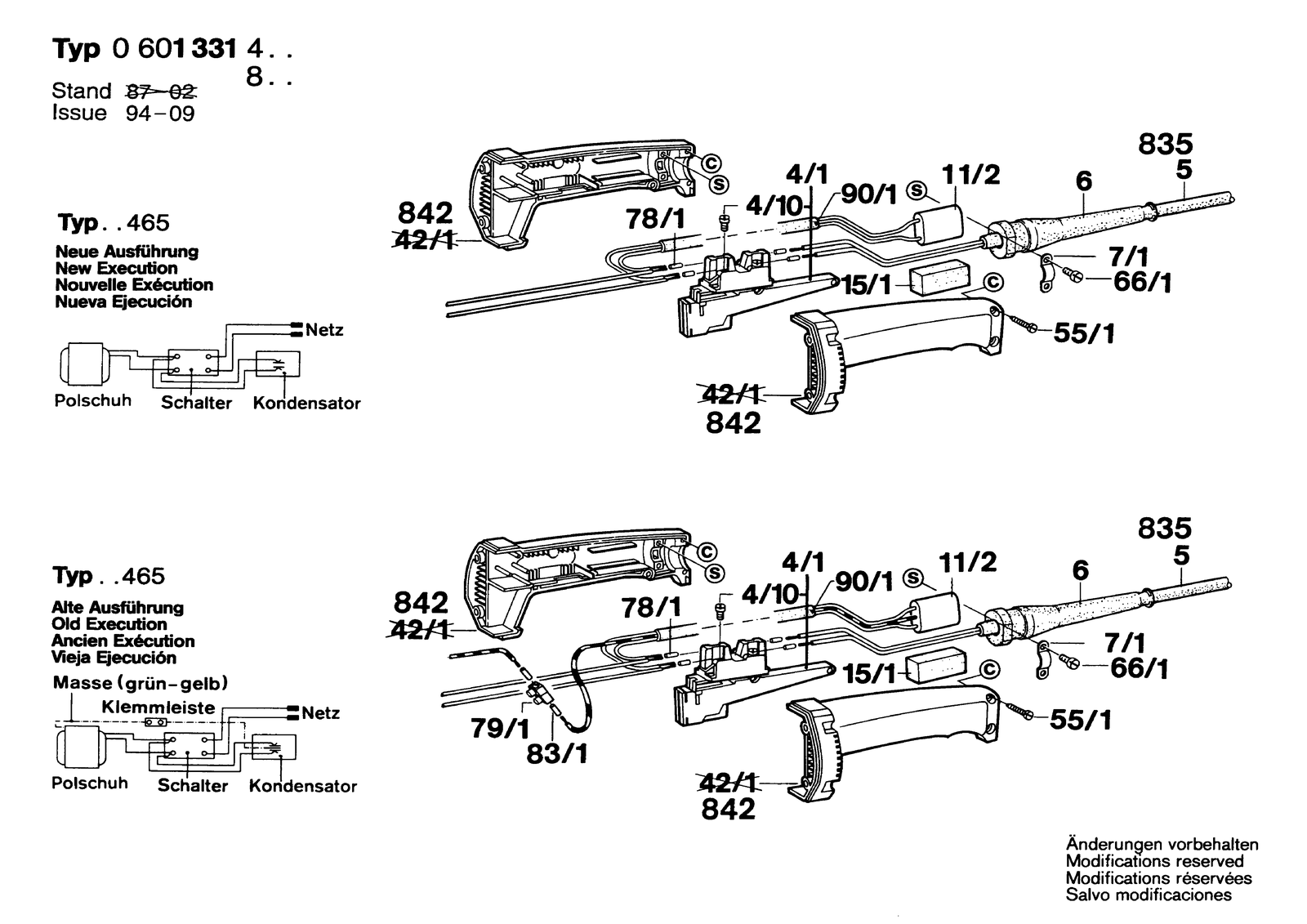 Bosch 1331.4 parts diagram, sheet 2