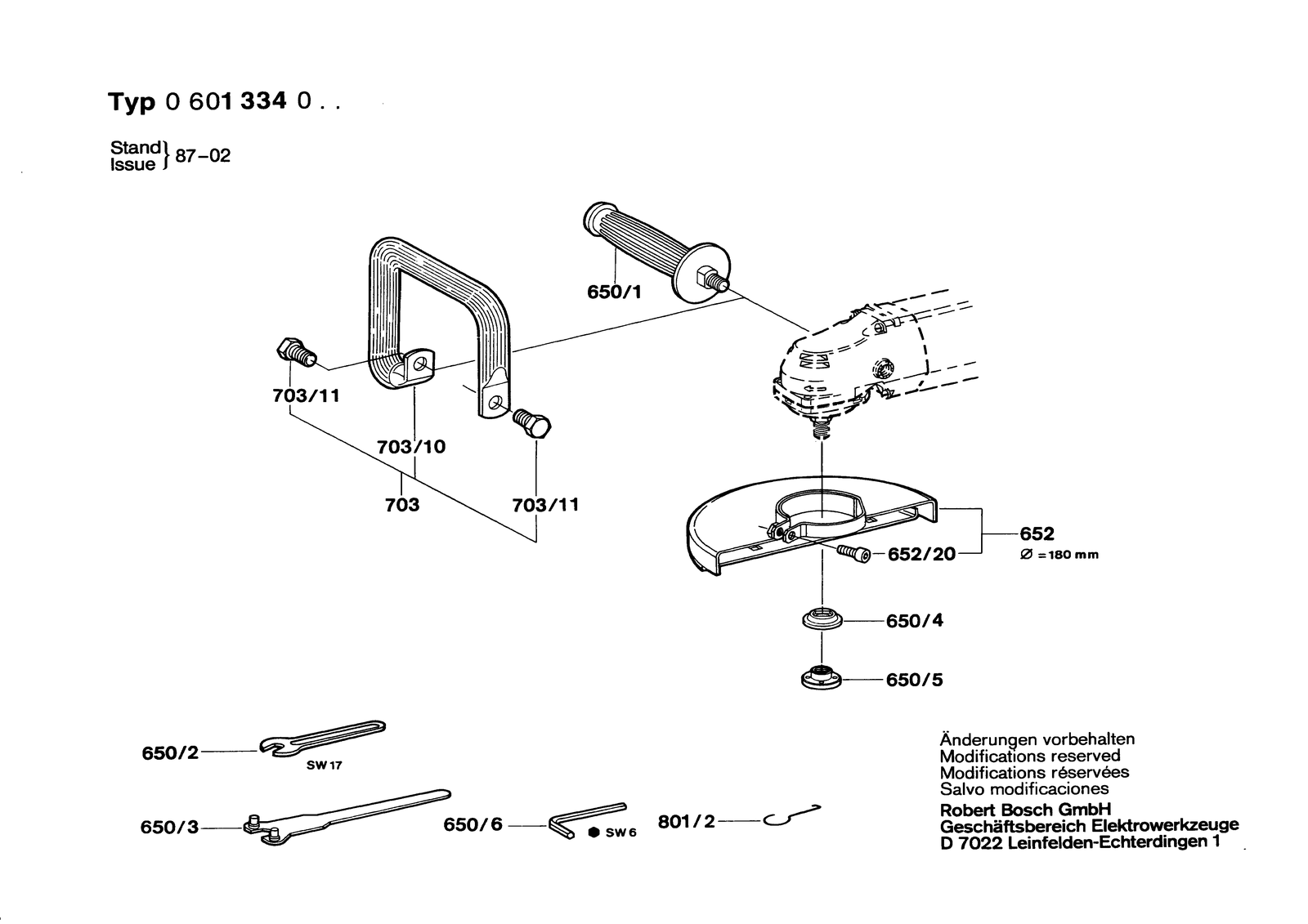 Bosch 1334 parts diagram, sheet 2