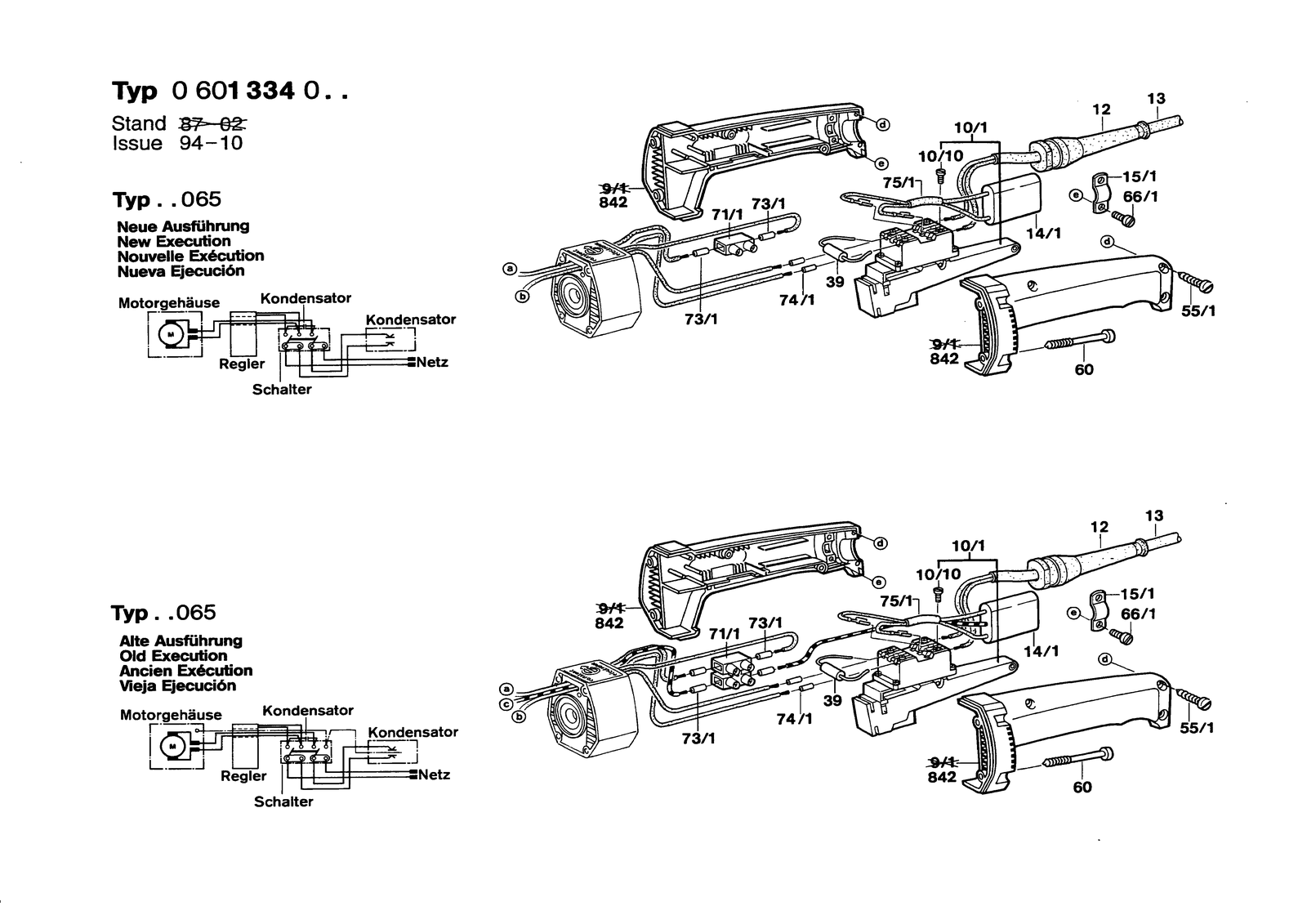 Bosch 1334 parts diagram, sheet 4