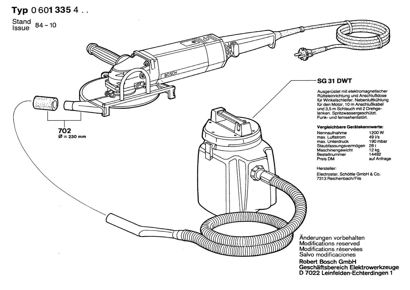 Bosch 1335.4 parts diagram, sheet 3