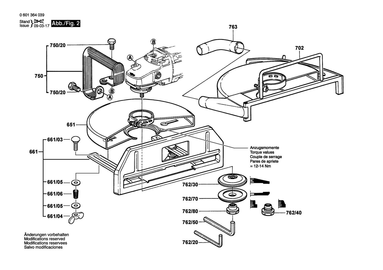 Bosch 1364 parts diagram, sheet 2
