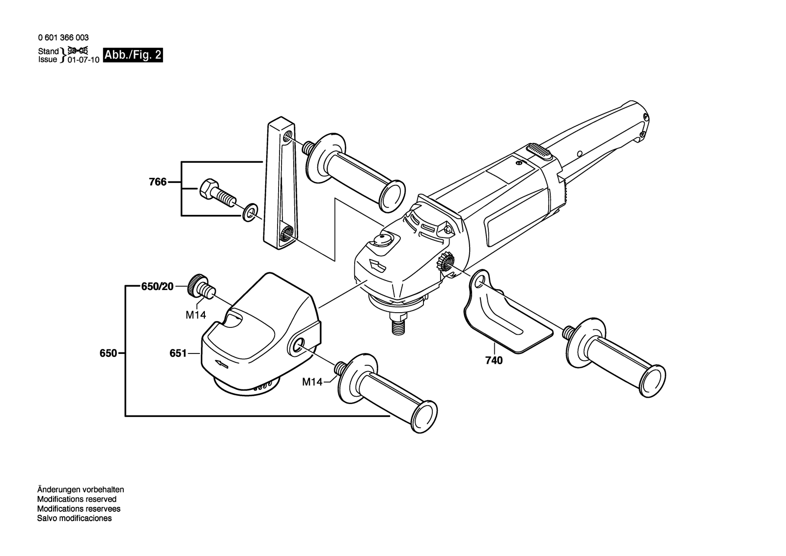 Bosch GPO 12 parts diagram, sheet 2