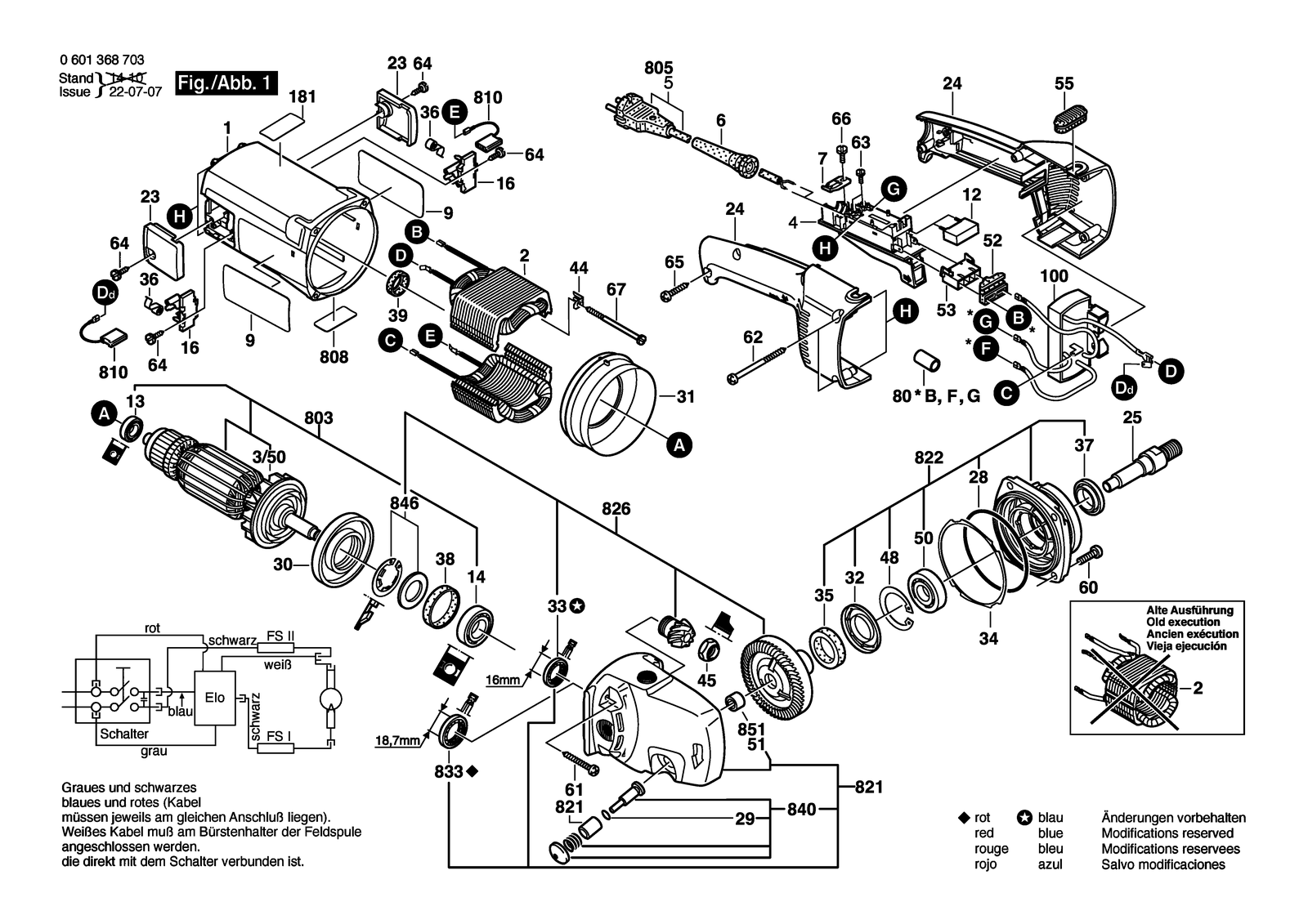 Bosch GNF 65 A parts diagram, sheet 1
