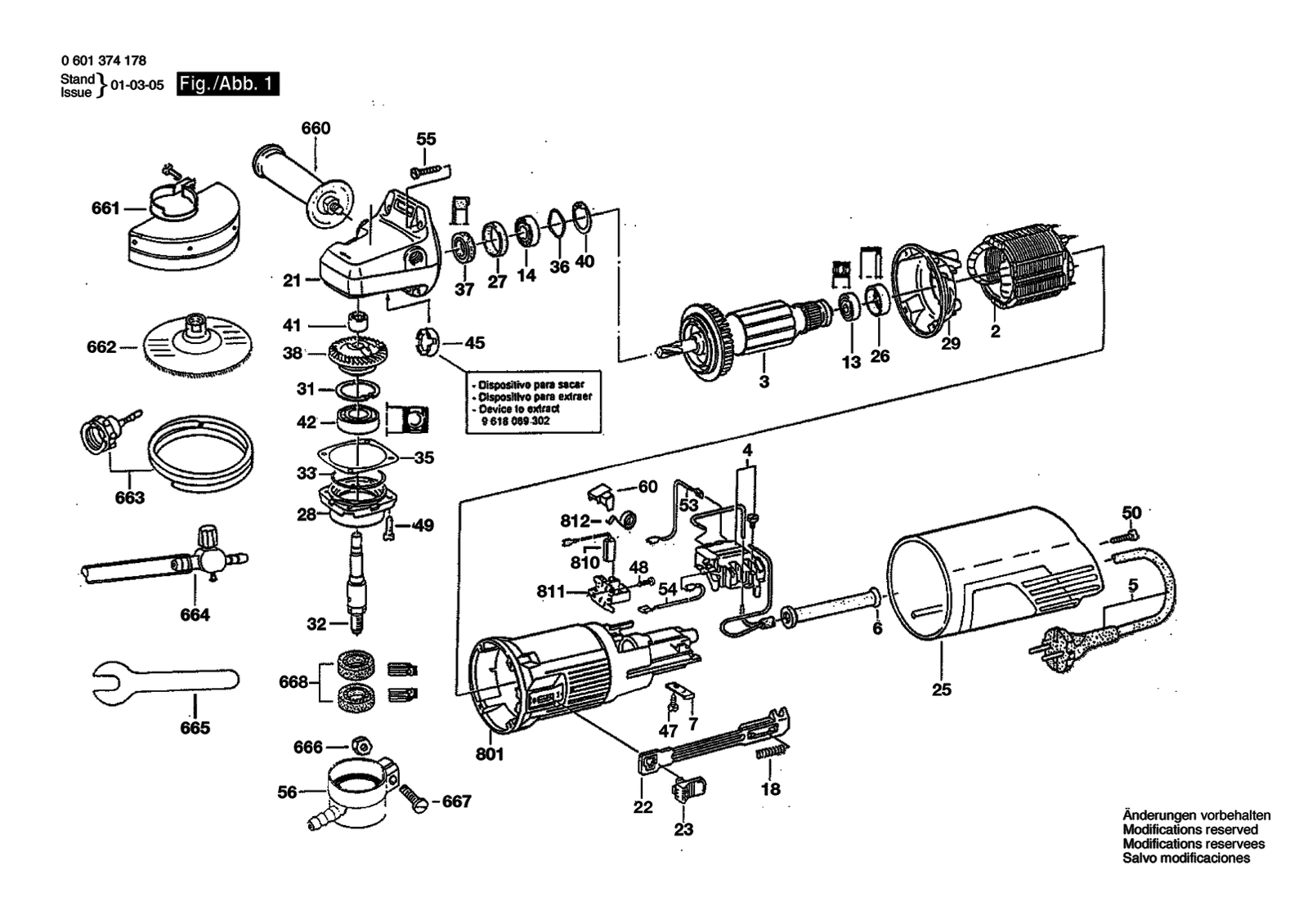 Bosch GNS 5-100 parts diagram, sheet 1