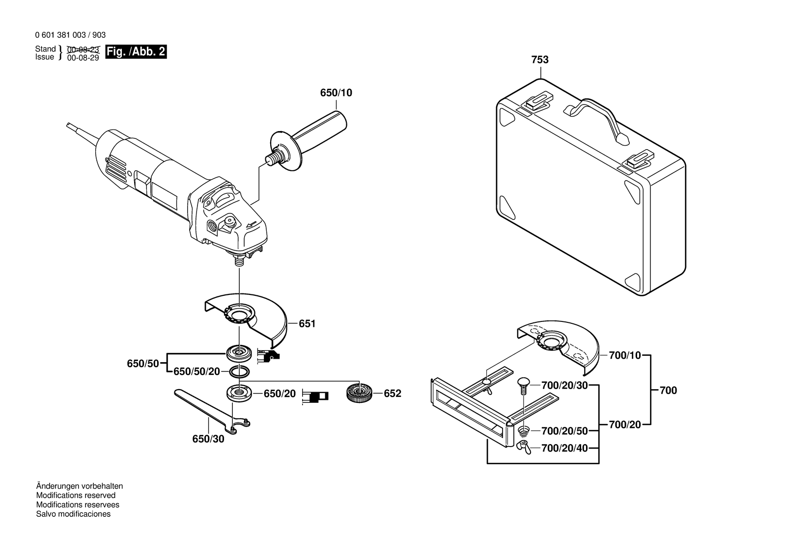 Bosch GWS 9-125 parts diagram, sheet 2
