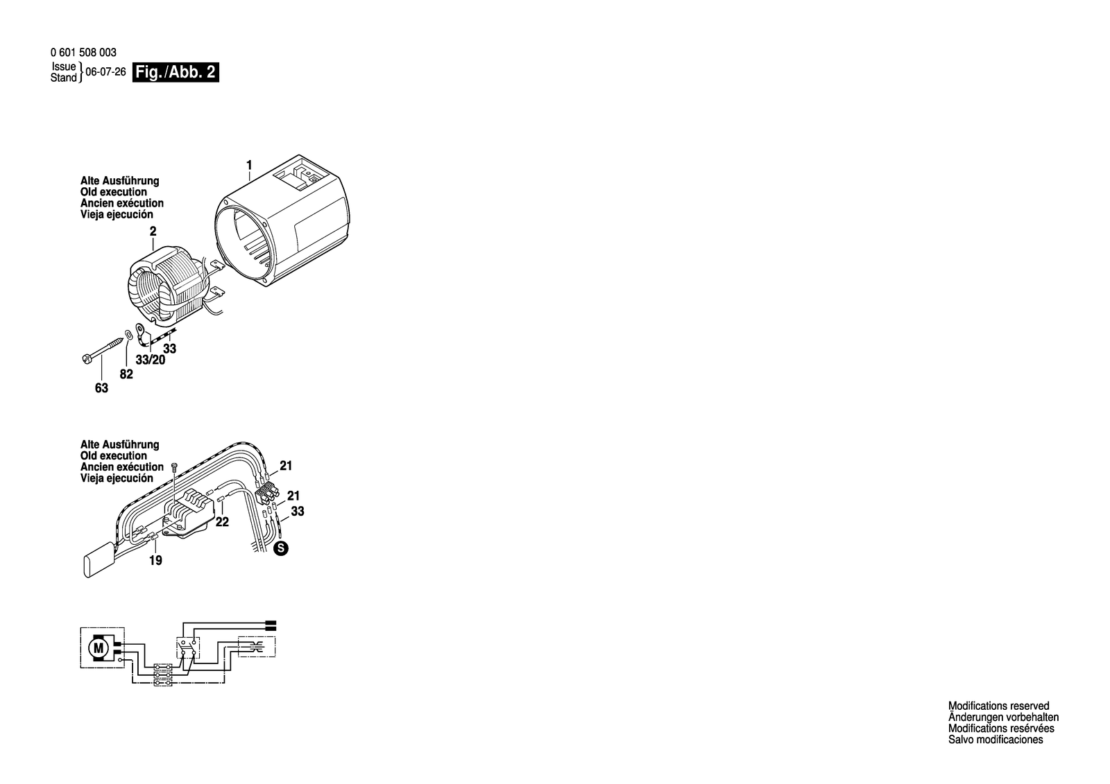 Bosch 1508 parts diagram, sheet 2