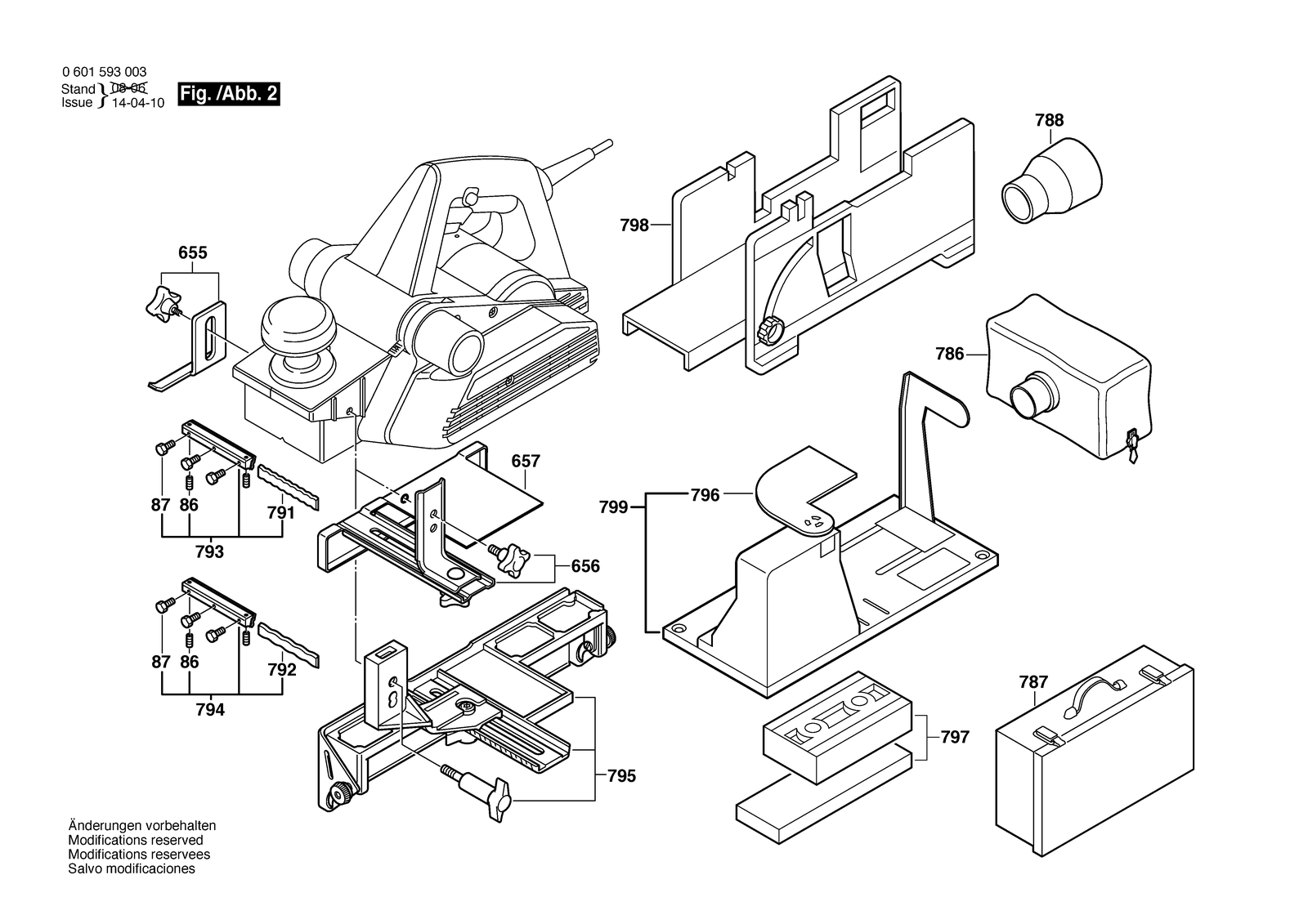 Bosch 1593 parts diagram, sheet 2