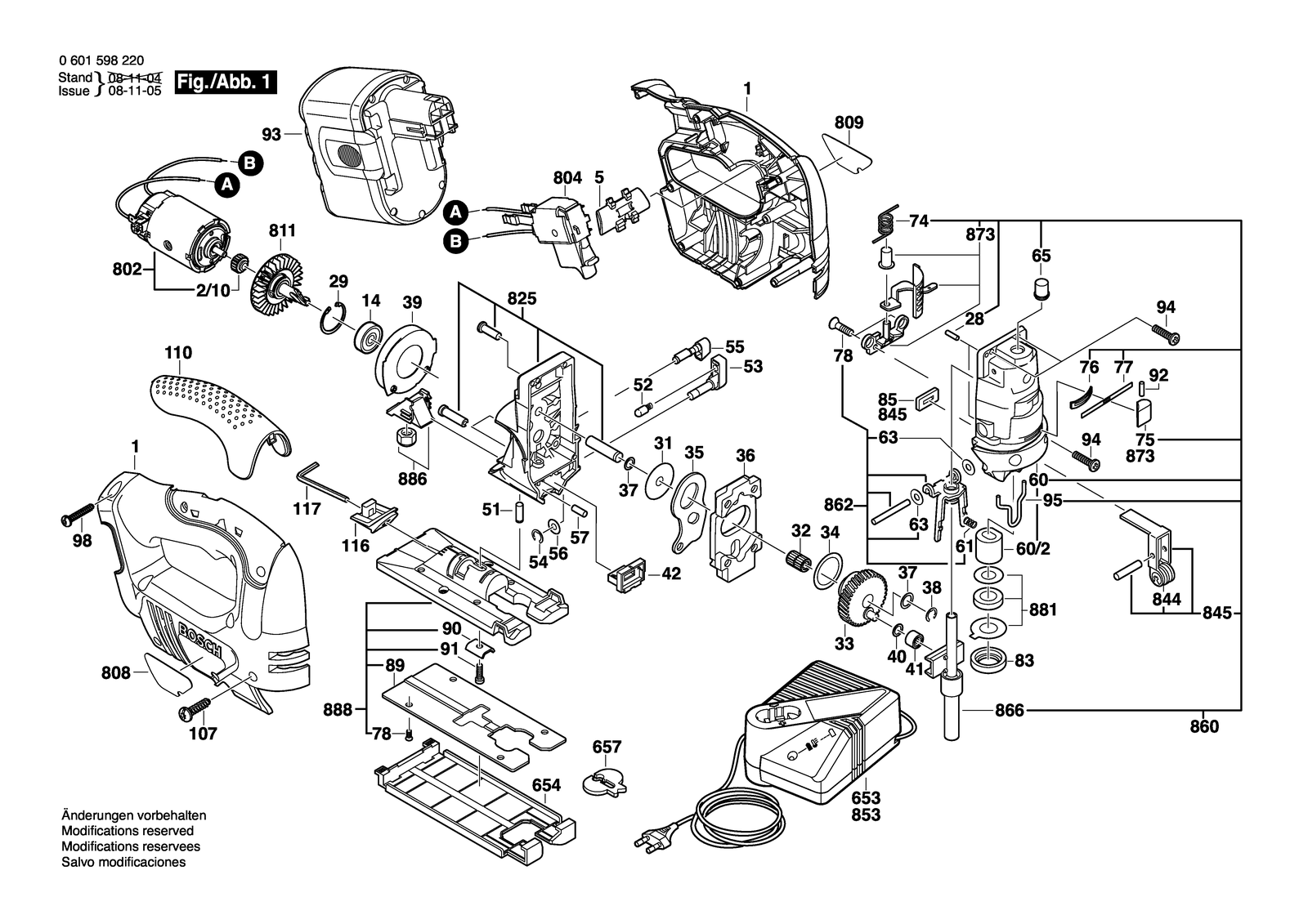 Bosch BACJS-24V parts diagram, sheet 1