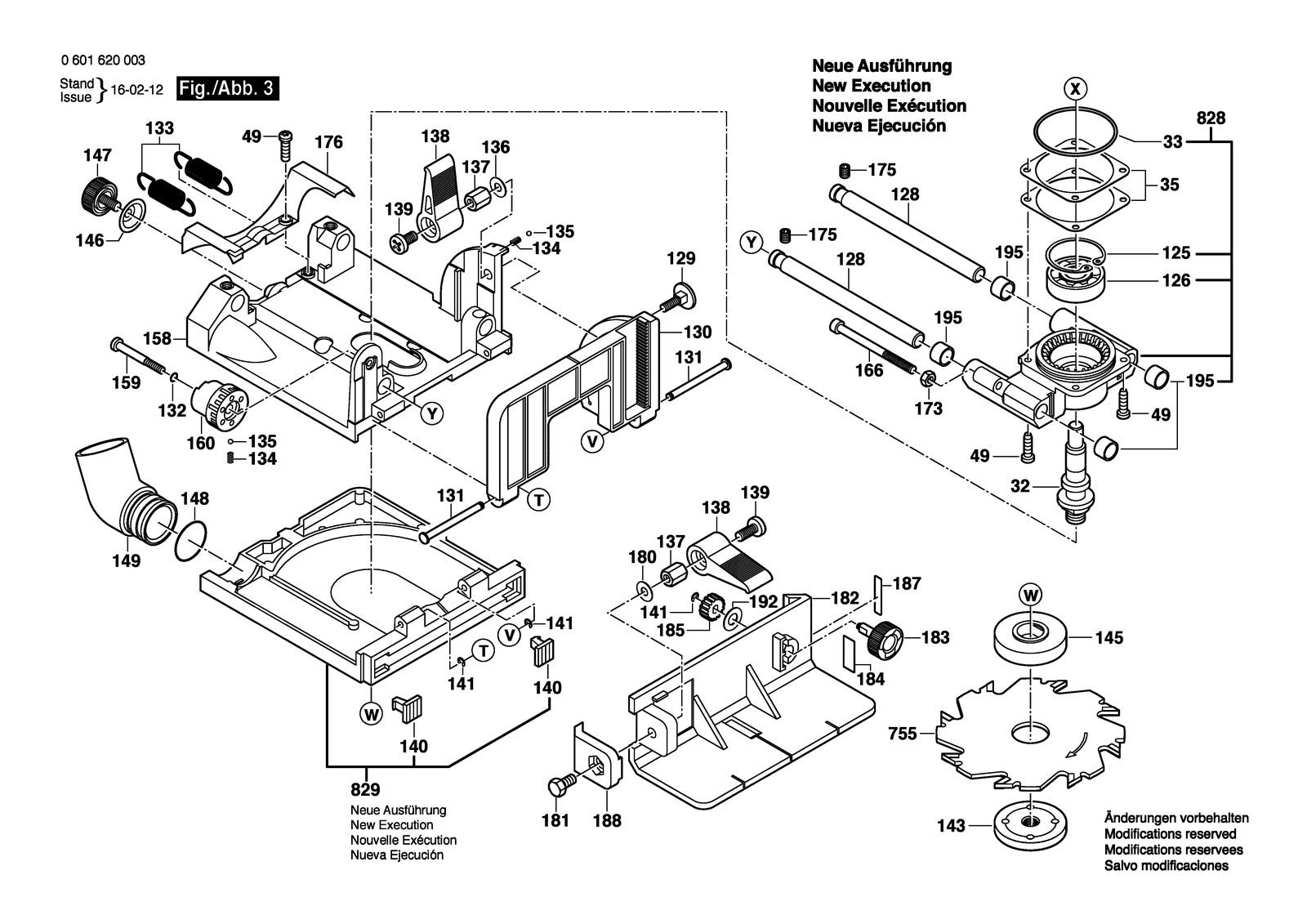 Bosch GFF 22 A parts diagram, sheet 3