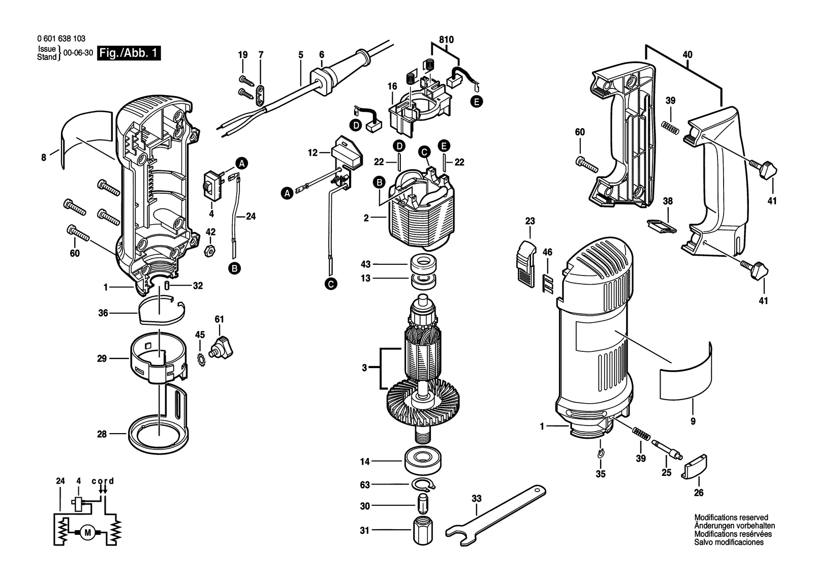Bosch ROTOCUT parts diagram, sheet 1