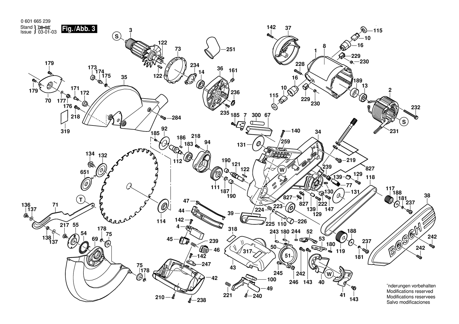 Bosch 5412L parts diagram, sheet 3