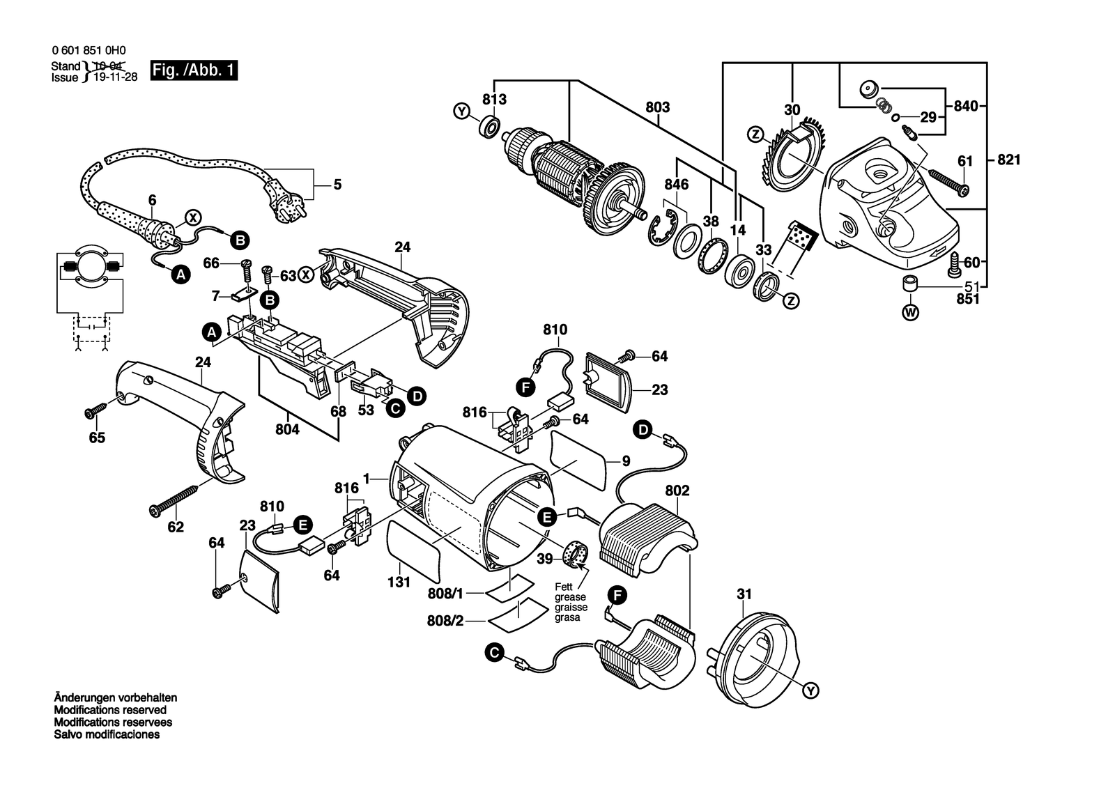 Bosch 1772-6 parts diagram, sheet 1
