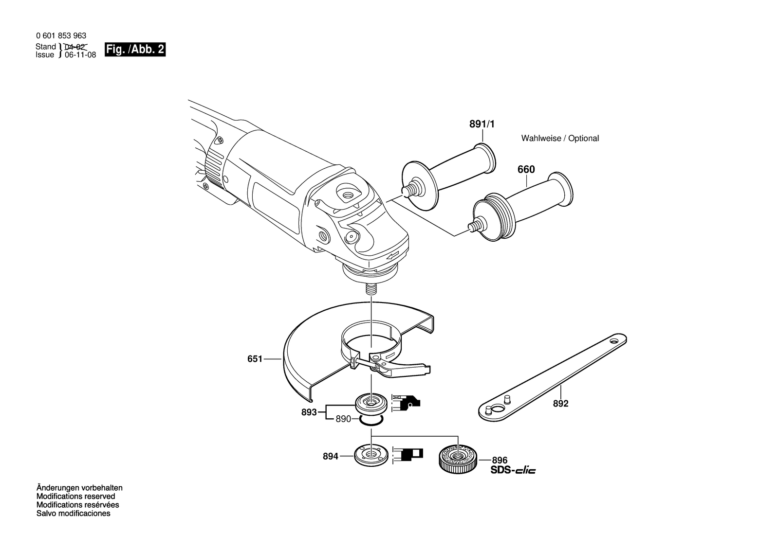 Bosch BAG-180 CLB parts diagram, sheet 2