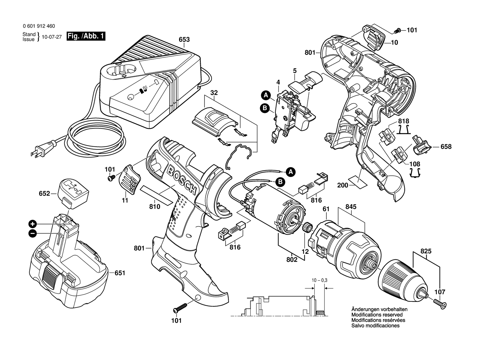 Bosch 33612 parts diagram, sheet 1