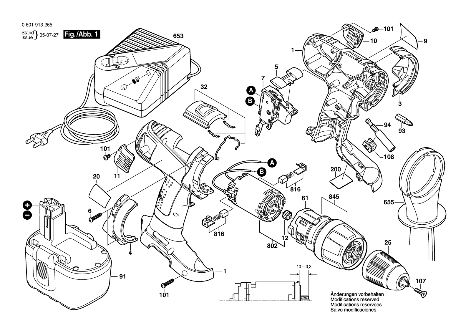 Bosch BACIDS 24V parts diagram, sheet 1