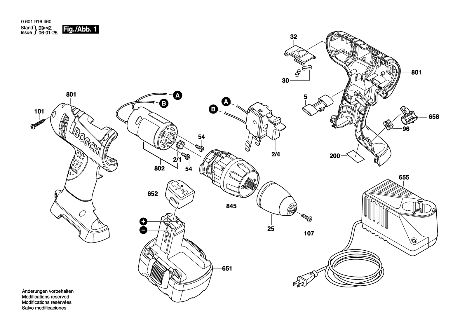 Bosch 32614 parts diagram, sheet 1