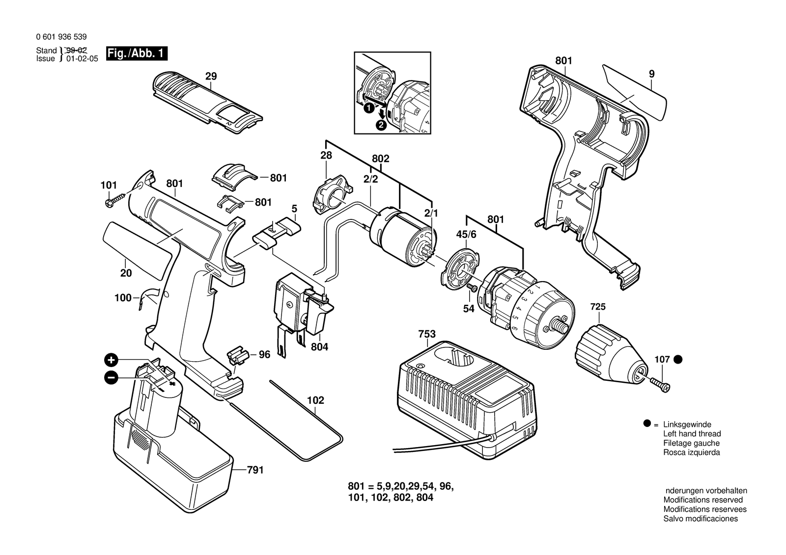 Bosch 3310 parts diagram, sheet 1