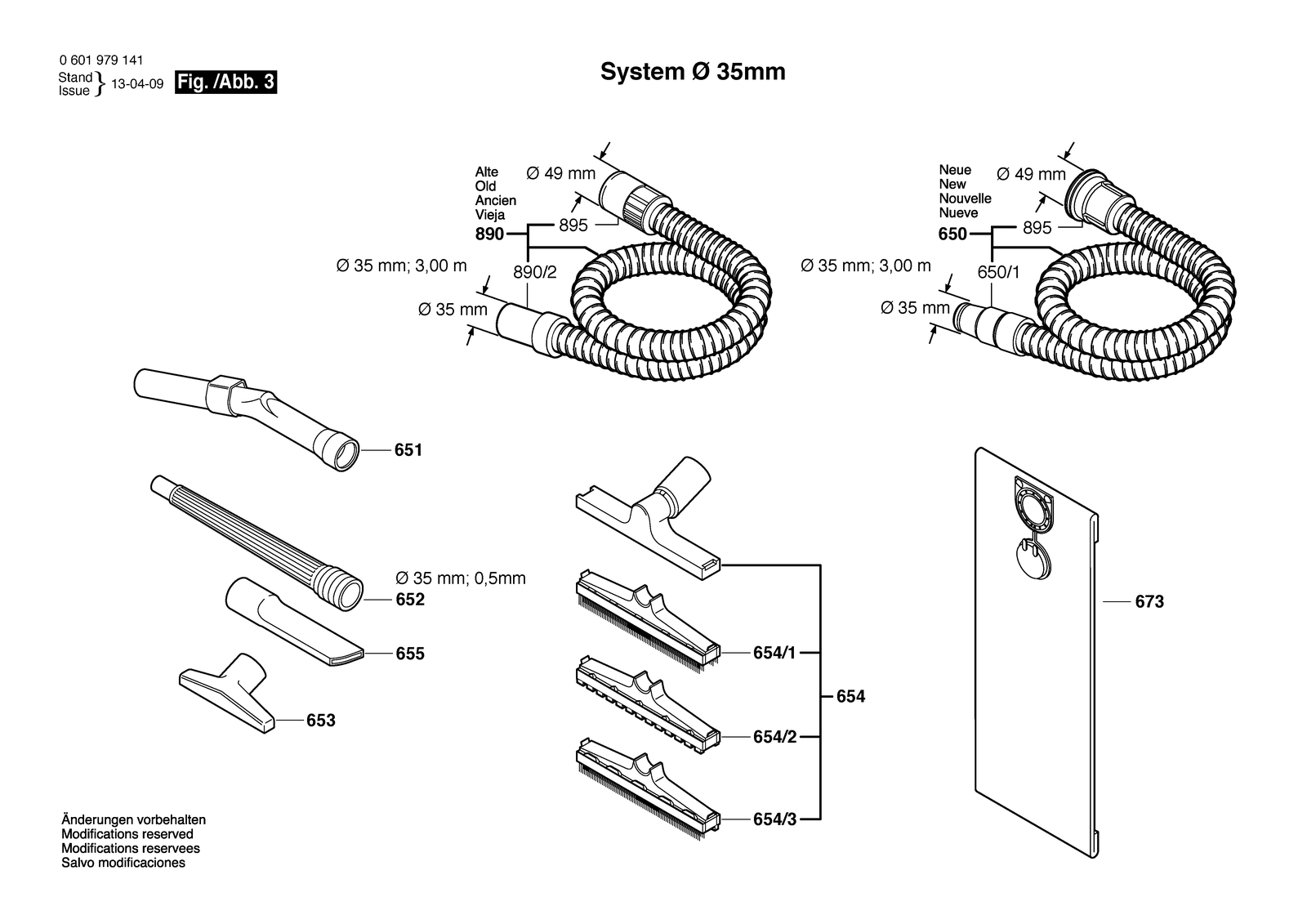Bosch GAS 25 L SFC parts diagram, sheet 3