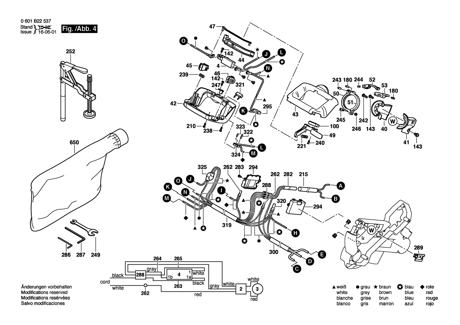 Bosch GCM 10 SD parts diagram, sheet 4