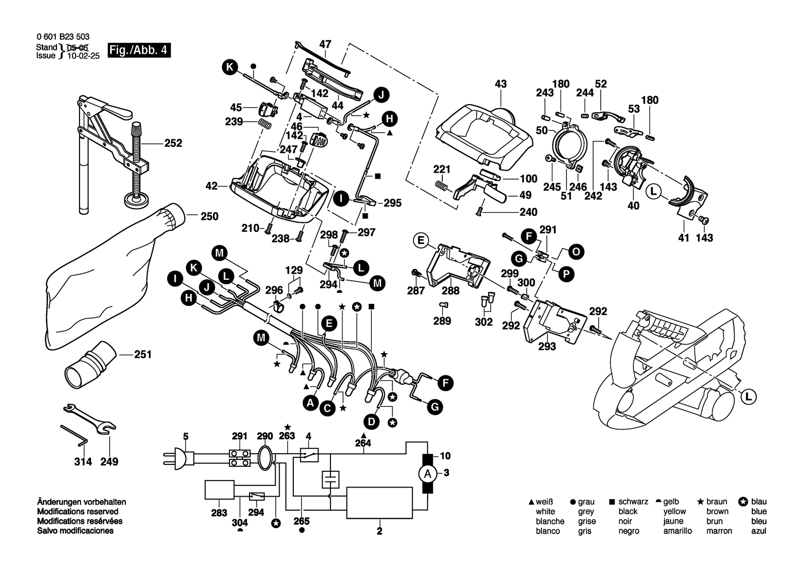 Bosch GCM 12 SD parts diagram, sheet 4
