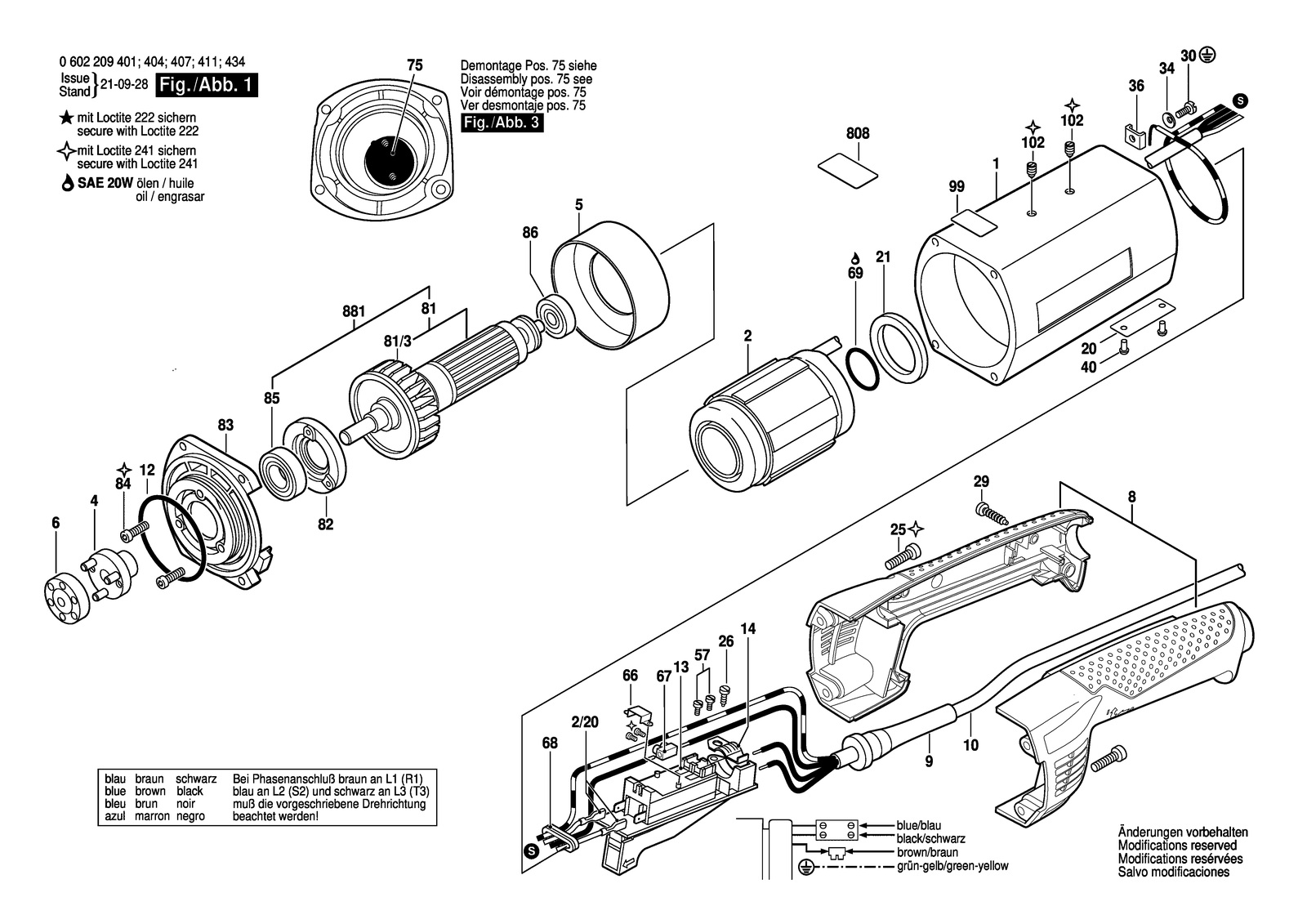 Bosch HGS 65/50 parts diagram, sheet 1