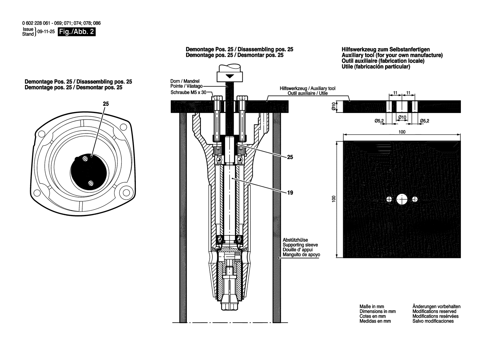 Bosch 0602228061 parts diagram, sheet 2