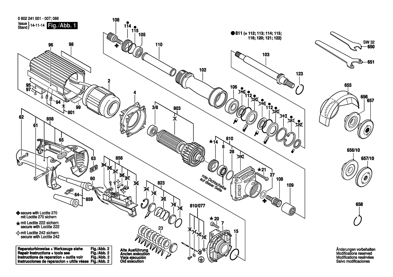 Bosch 2 239 parts diagram, sheet 1